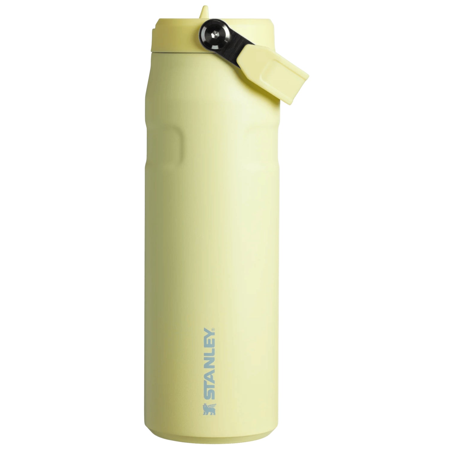 Termo Stanley AeroLight FlipStraw 24oz en color amarillo claro, ideal para mantenerse hidratado al aire libre.